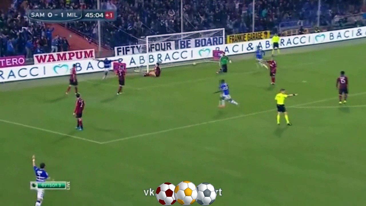AC Milan 2 - 2 Sampdoria / Todos los goles / All Goals / Alle Tore