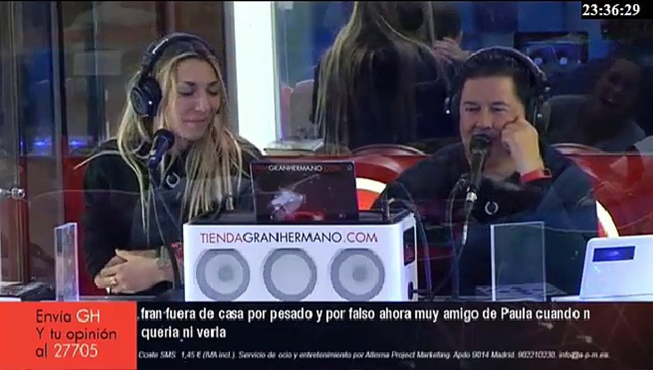 Fran y Paula dedicatorias a exconcursantes en la radio 09-11