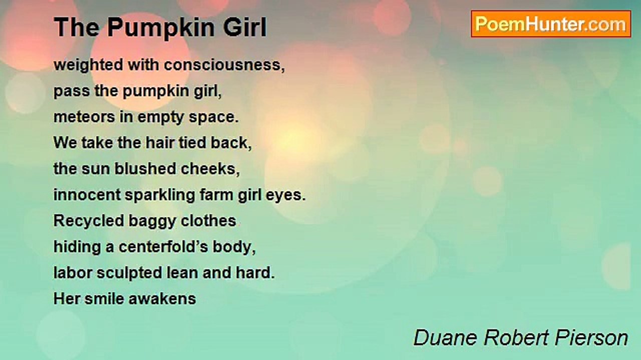 Duane Robert Pierson - The Pumpkin Girl