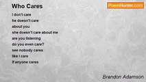 Brandon Adamson - Who Cares