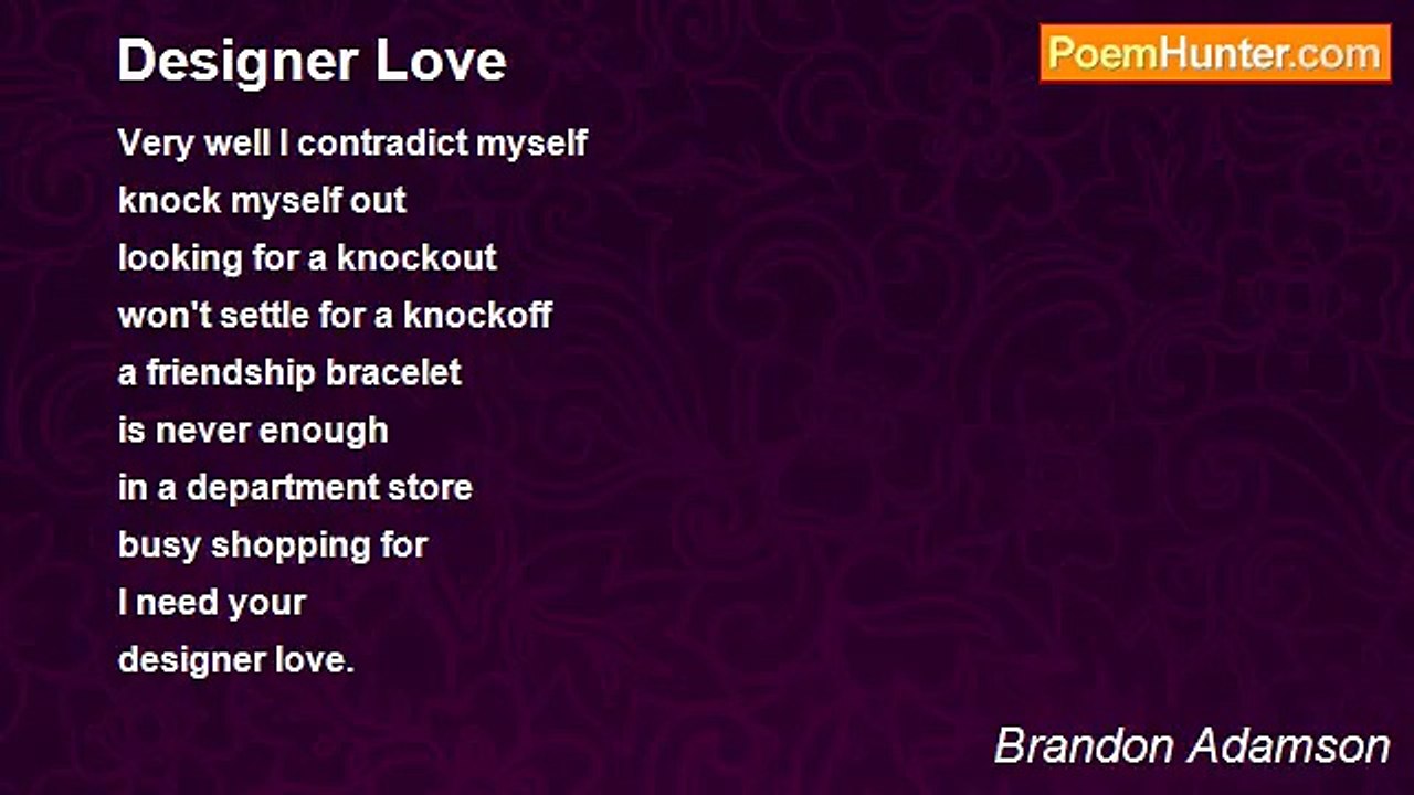 Brandon Adamson - Designer Love