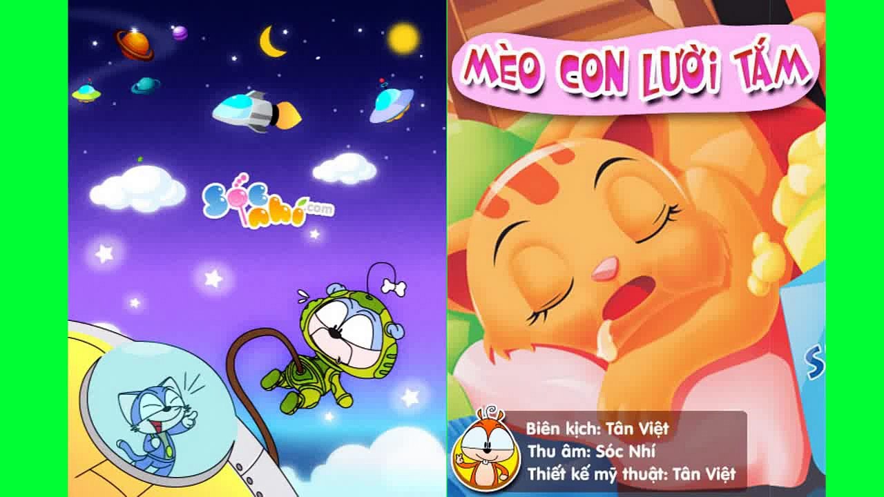 Chuyện thiếu nhi -  Mèo Con Lười Tắm - t.thuymien.com