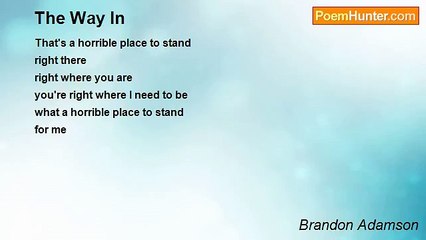Brandon Adamson - The Way In