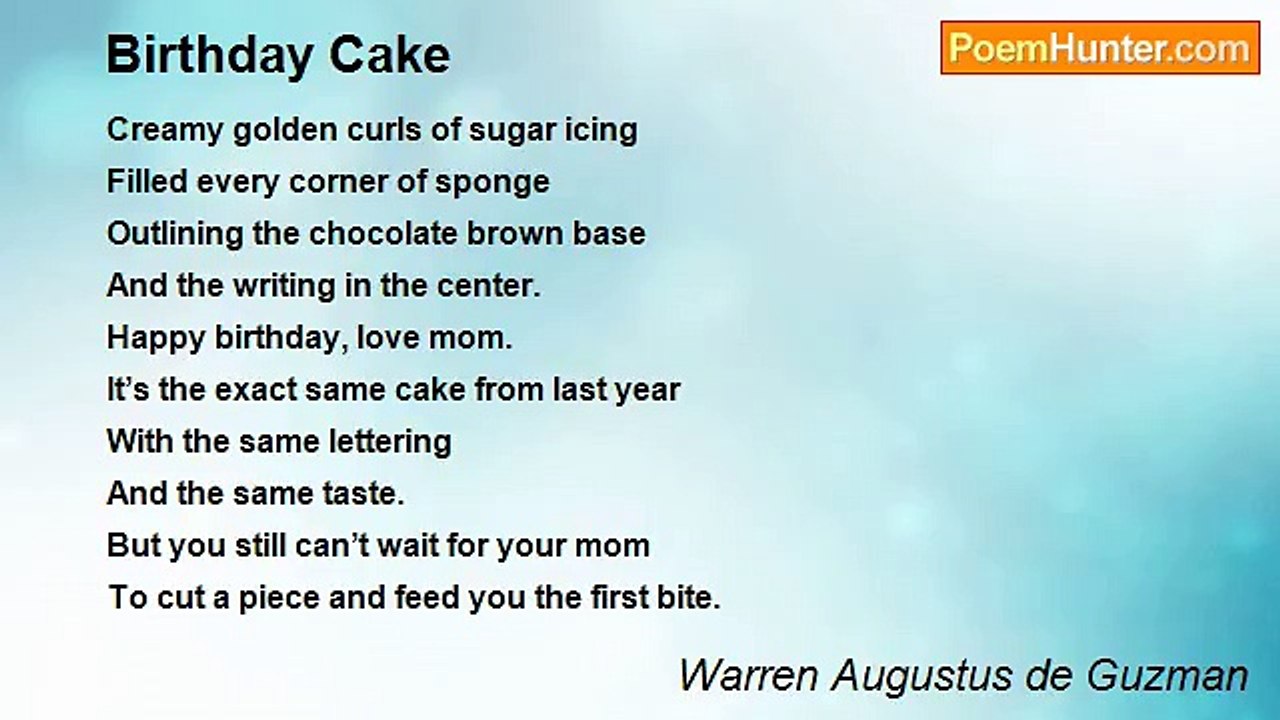 Warren Augustus de Guzman - Birthday Cake