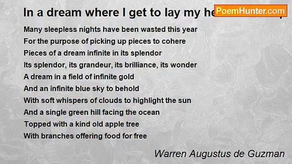 Warren Augustus de Guzman - In a dream where I get to lay my head in her lap