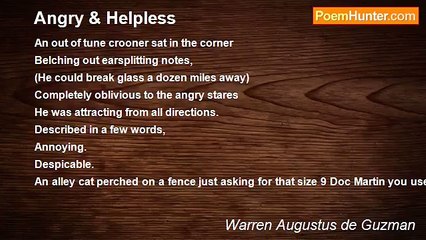 Warren Augustus de Guzman - Angry & Helpless