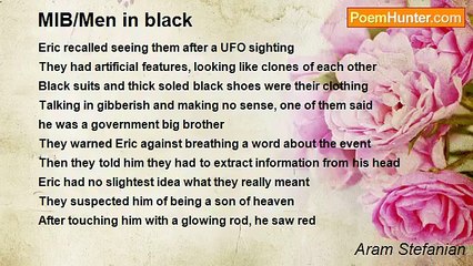 Aram Stefanian - MIB/Men in black