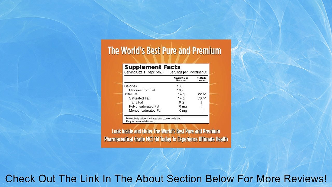 Pure MCT Oil Pharmaceutical Grade Coconut Oil (Thermogenic Immune Boost* Helps Maintain Healthy Cholesterol Levels* & Maximize Your Performance, Fast Energy*, Immune Protection*) Upgraded Premium Fast Acting MCT Oil Gold Liquid 32 Fl. Oz, No Flavor, Great