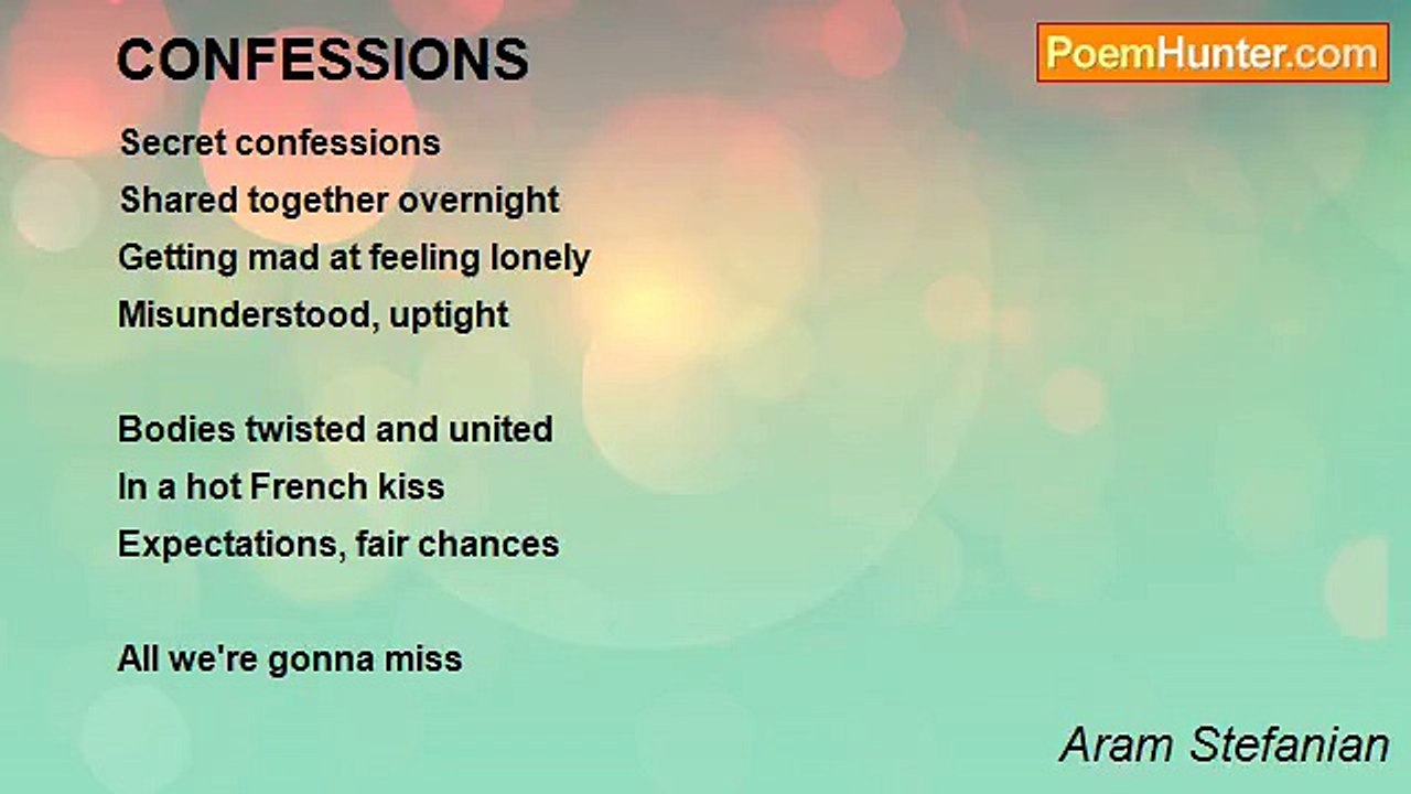 Aram Stefanian - CONFESSIONS