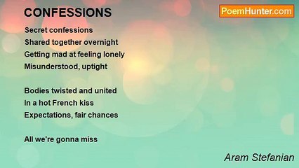 Aram Stefanian - CONFESSIONS