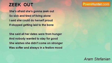 Aram Stefanian - ZEEK  OUT