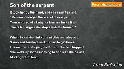 Aram Stefanian - Son of the serpent