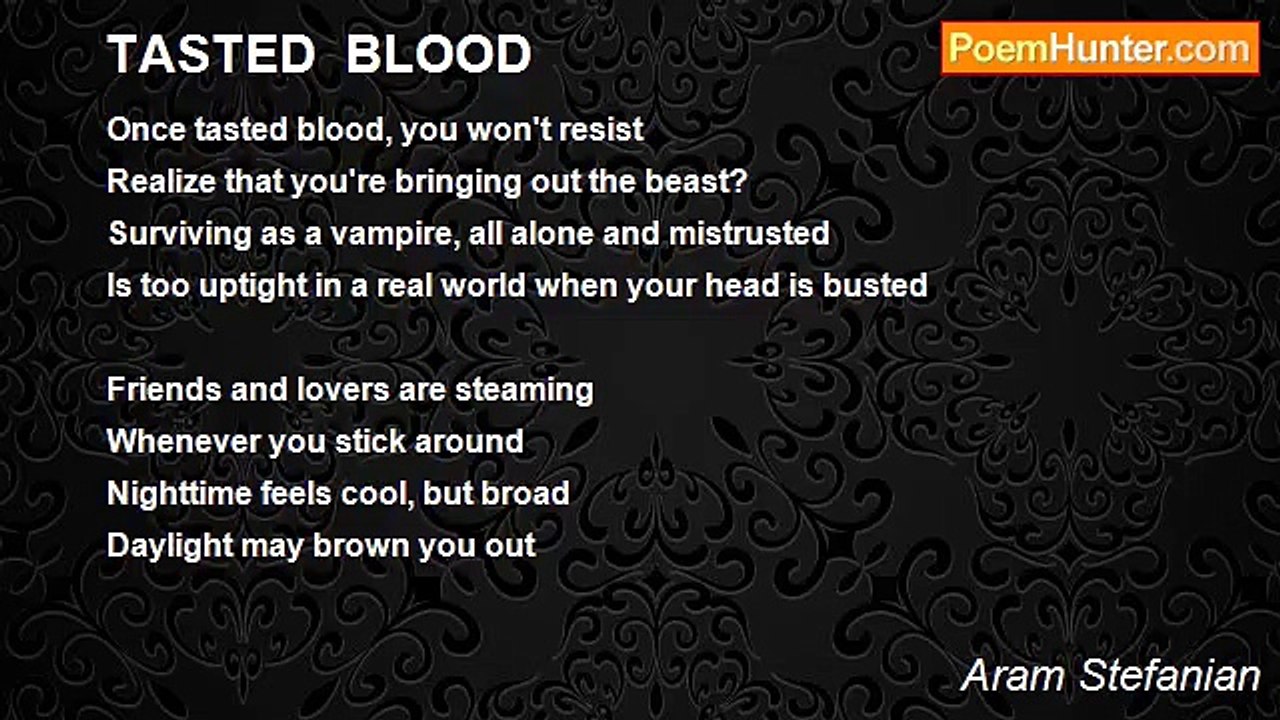 Aram Stefanian - TASTED  BLOOD