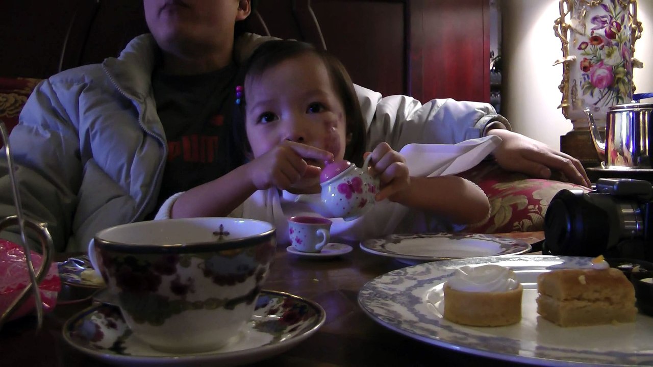 Girl Drinking Tea At The Empress