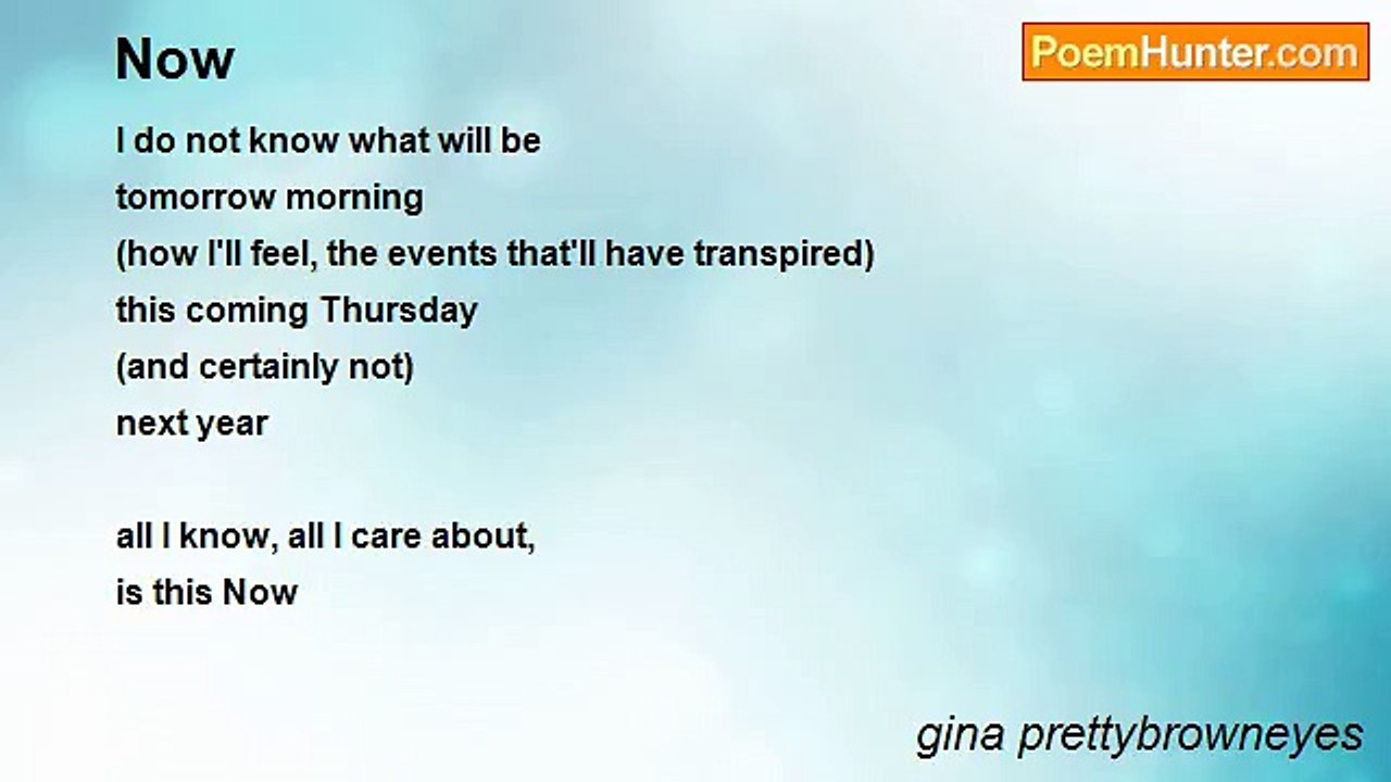 gina prettybrowneyes - Now