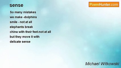 Michael Witkowski - sense