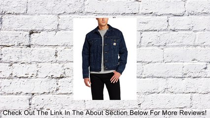 Carhartt Men's Sherpa Lined Denim Jean Jacket