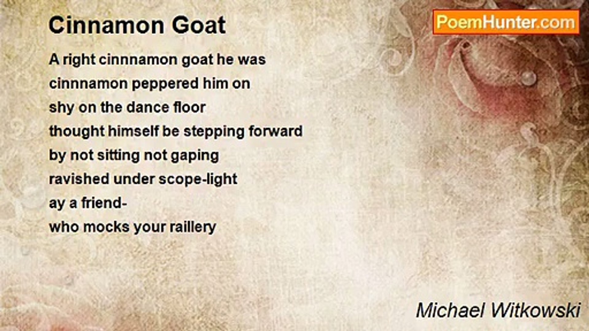 ⁣Michael Witkowski - Cinnamon Goat