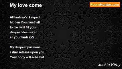 Jackie Kirby - My love come