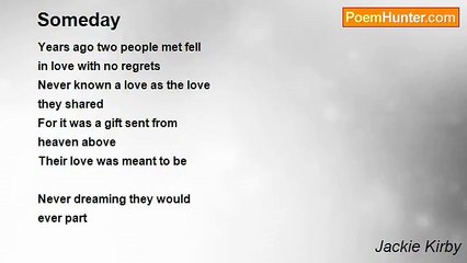 Jackie Kirby - Someday