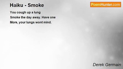 Derek Germain - Haiku - Smoke