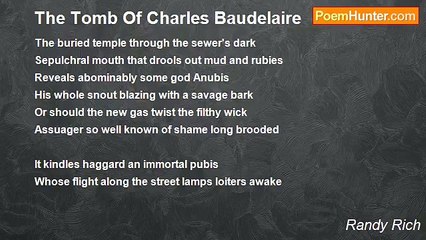 Randy Rich - The Tomb Of Charles Baudelaire