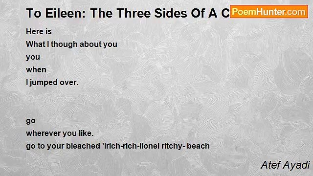 Atef Ayadi - To Eileen: The Three Sides Of A Coin