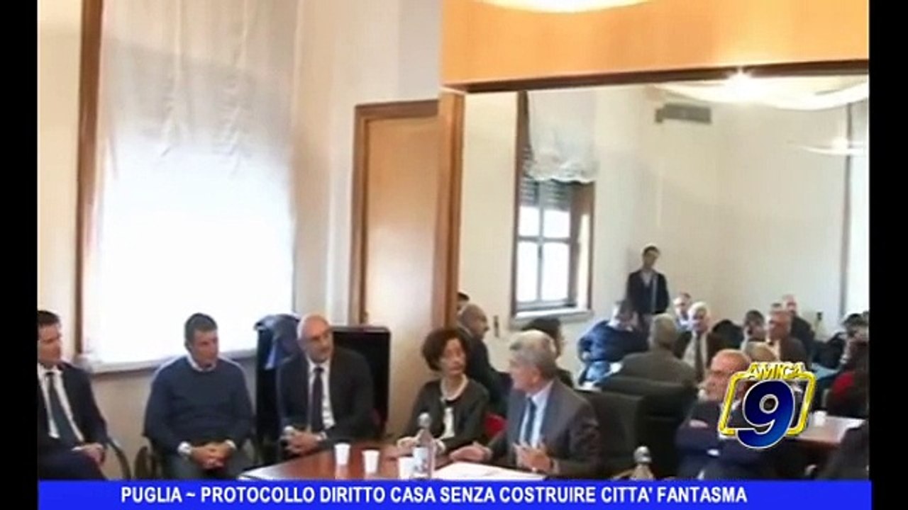 PUGLIA | Protocollo diritto casa senza costruir...