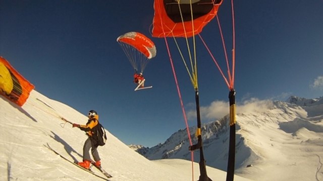 Best of hiver, Team Bourdelle. Speed Riding, Vol à ski; Parapente, Soaring, Speed Kiting.
