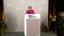 Angela Merkel célèbre la chute du Mur de Berlin
