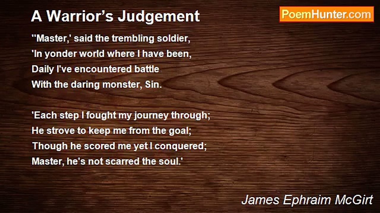 James Ephraim McGirt - A Warrior’s Judgement