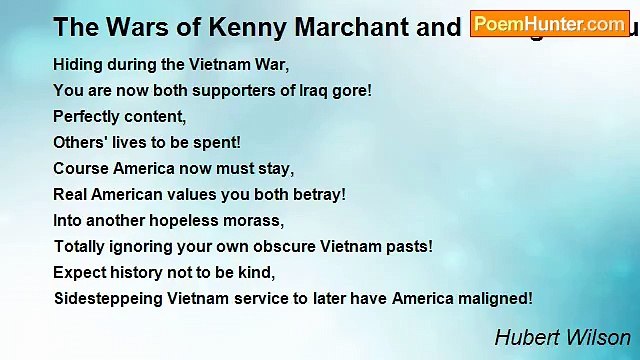 Hubert Wilson - The Wars of Kenny Marchant and George W. Bush