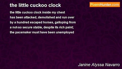 Janine Alyssa Navarro - the little cuckoo clock