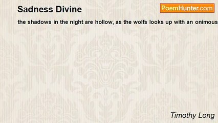 Timothy Long - Sadness Divine