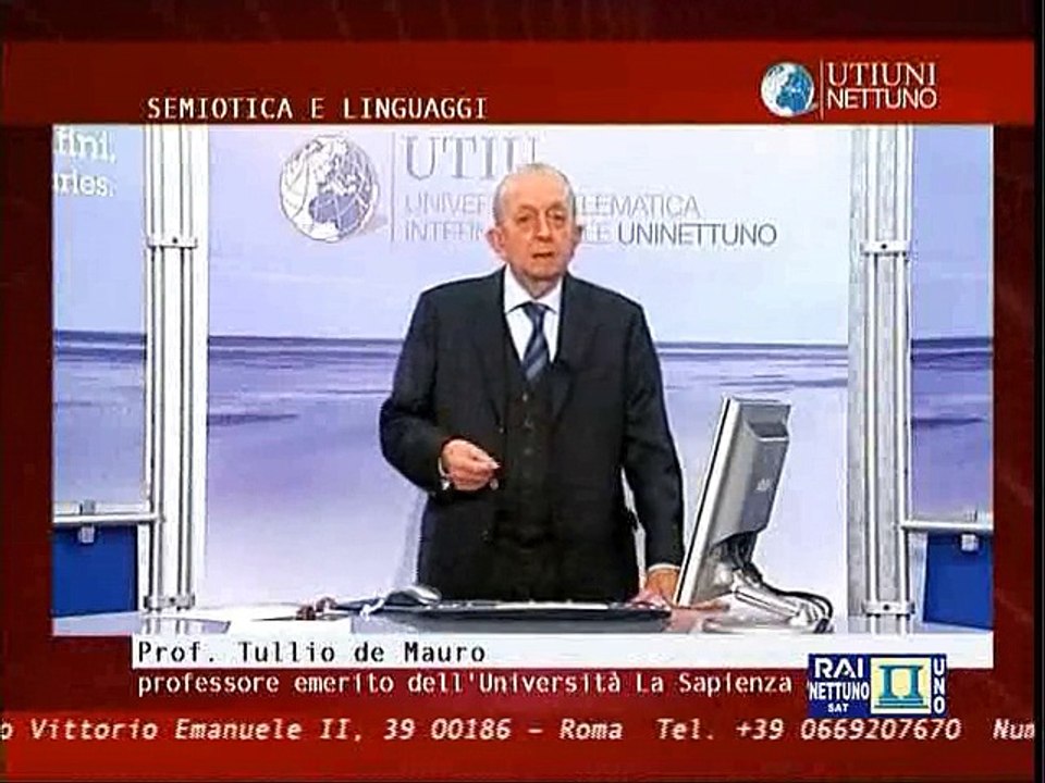 Semiotica e Linguaggi - Lez 05 - I Segni e i codici (Tullio De Mauro)