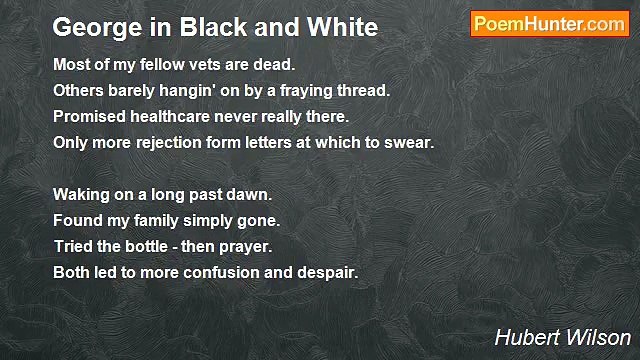 Hubert Wilson - George in Black and White