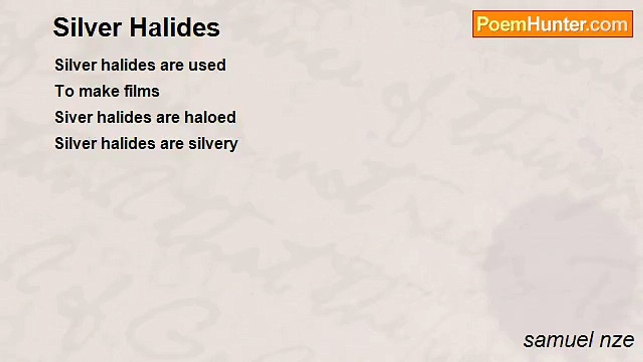 samuel nze - Silver Halides