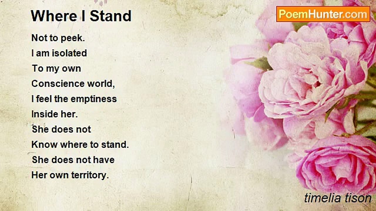 timelia tison - Where I Stand