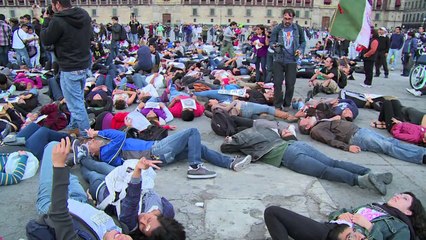 Thousands march to demand justice for 43 missing students