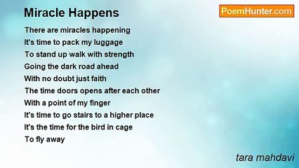 tara mahdavi - Miracle Happens
