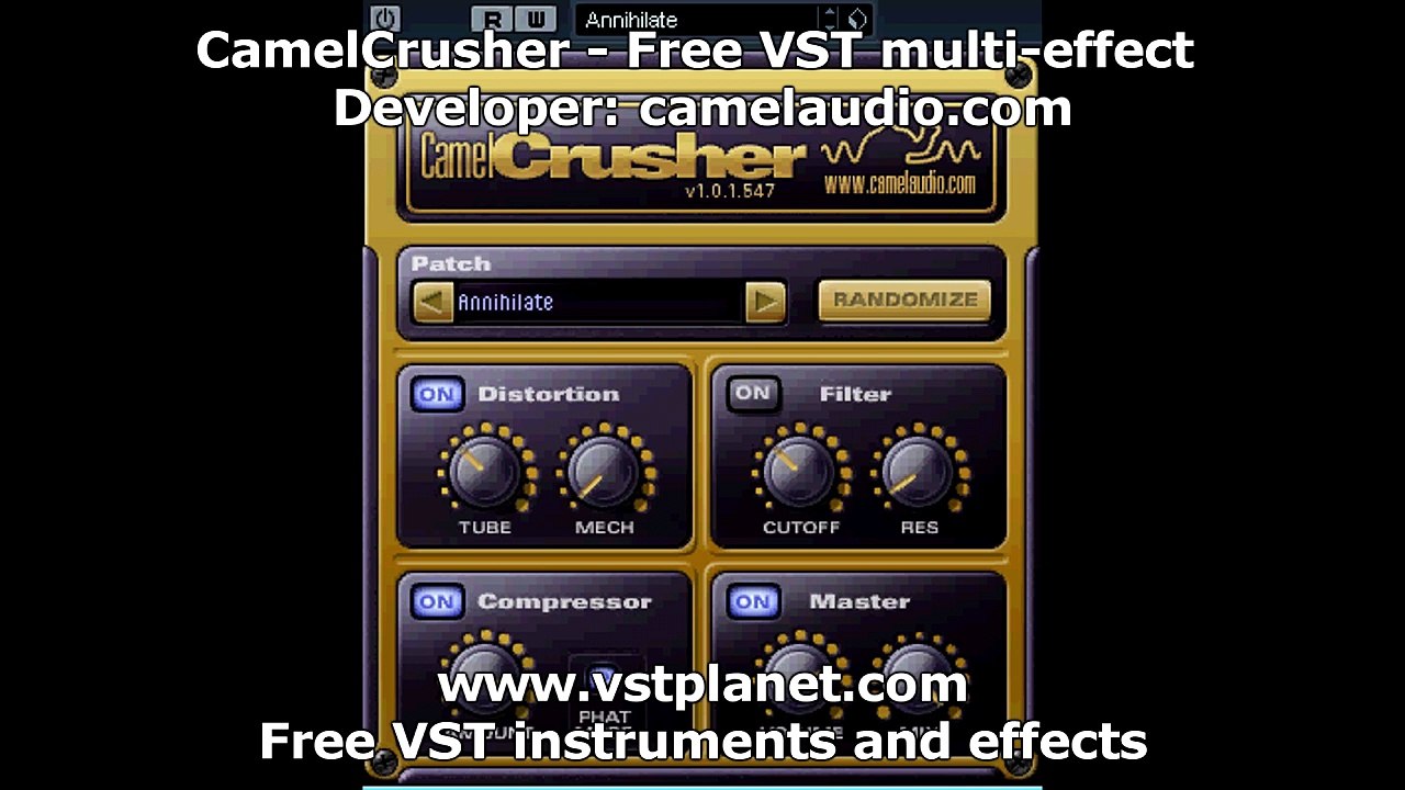 CamelCrusher - Free Guitar Effect Plugin - vstplanet.com