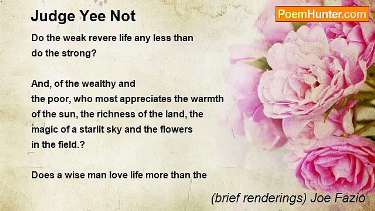 (brief renderings) Joe Fazio - Judge Yee Not