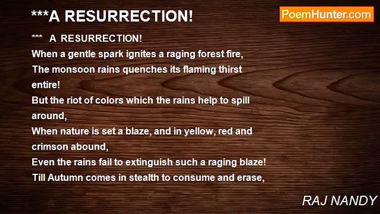 RAJ NANDY - ***A RESURRECTION!
