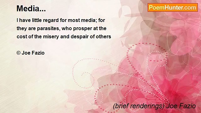 (brief renderings) Joe Fazio - Media...