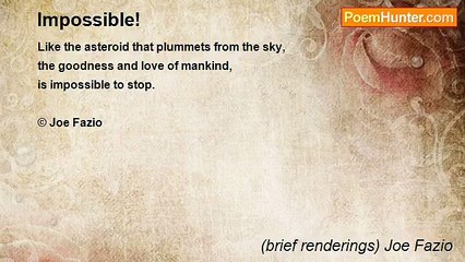 (brief renderings) Joe Fazio - Impossible!