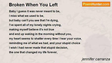 jennifer carranza - Broken When You Left