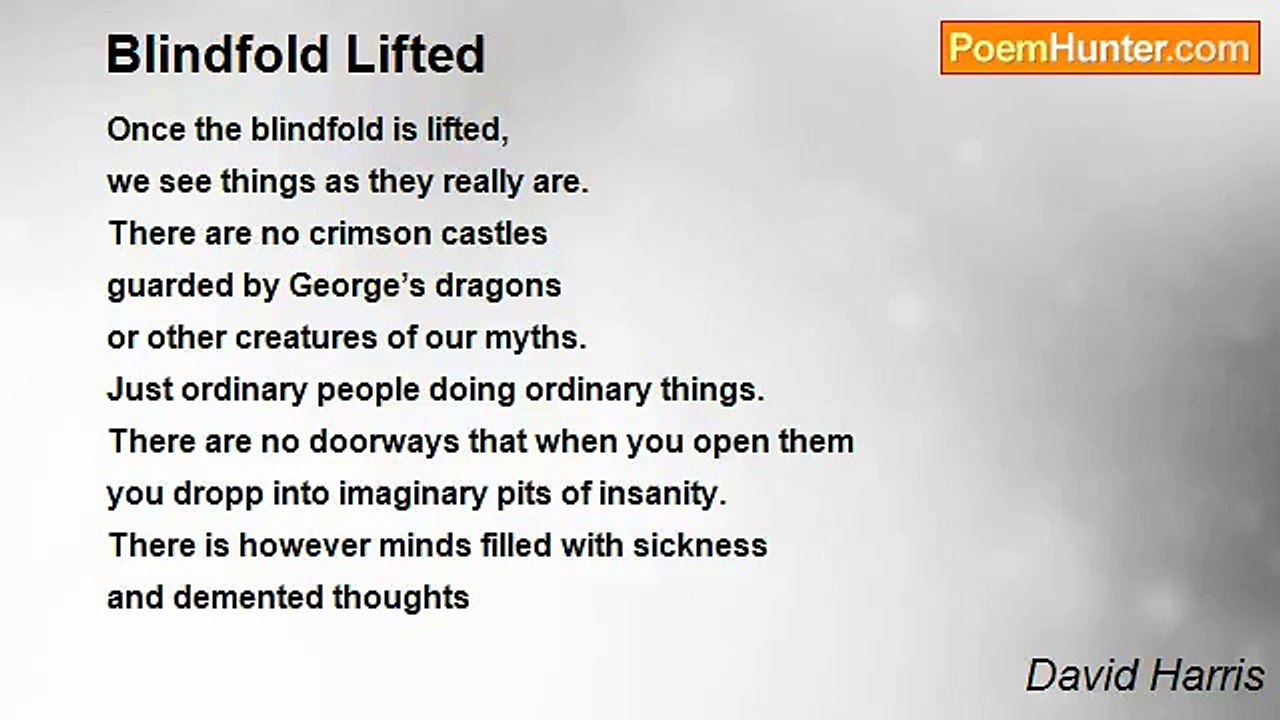 David Harris - Blindfold Lifted