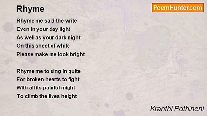Kranthi Pothineni - Rhyme