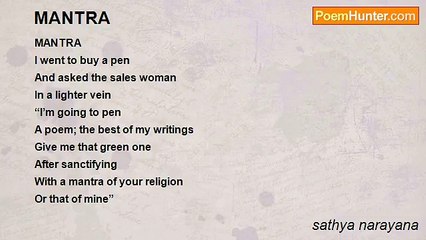 sathya narayana - MANTRA