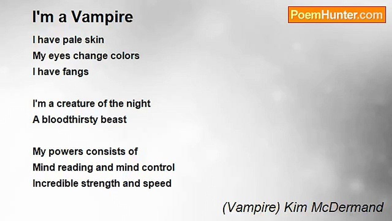 (Vampire) Kim McDermand - I'm a Vampire